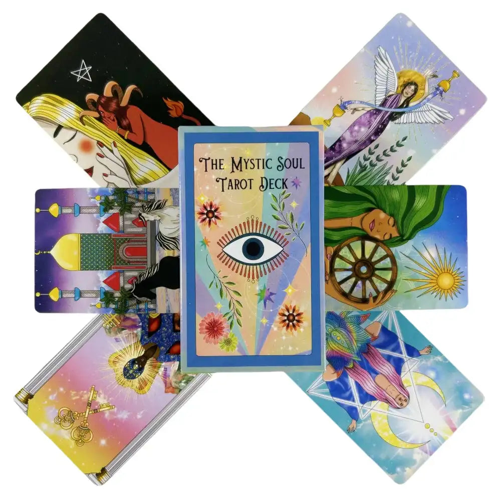 The Mystic Soul Tarot Deck – 78-Card English Edition | Vibrant Oracle Divination Board Game for Party and Spiritual Insight