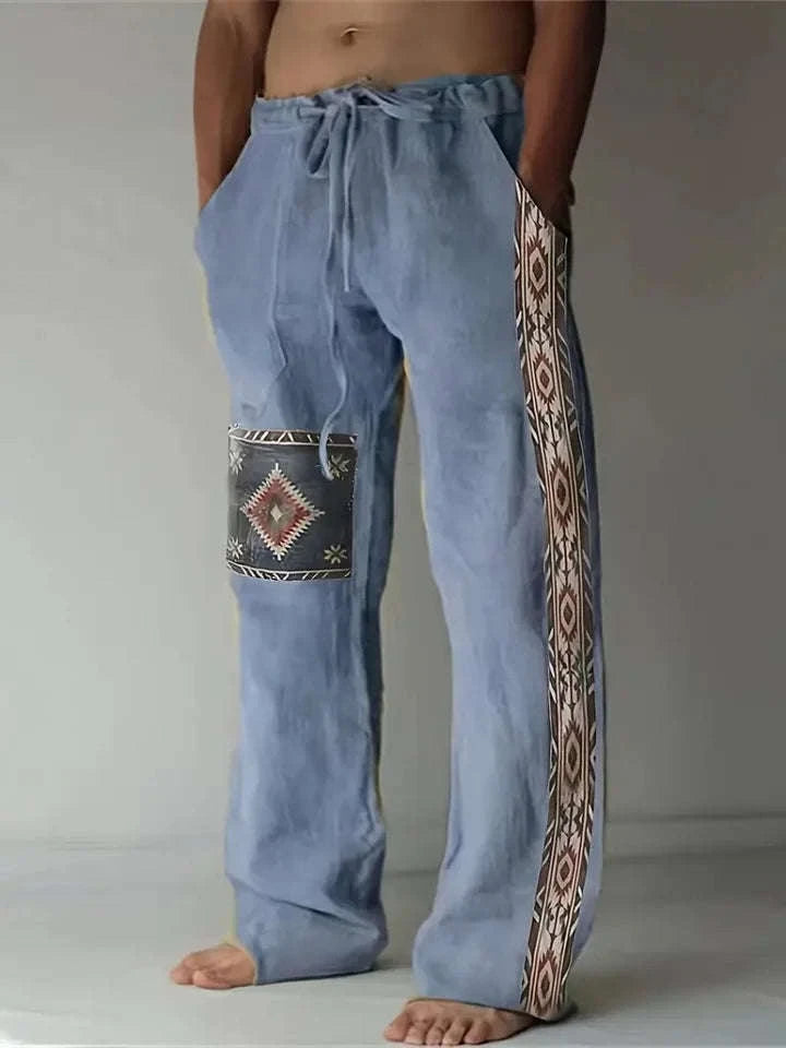 🧭 The Navigational Heritage: Premium Men’s Vintage Compass Trousers – High-Definition 3D Retro Map Graphic Print, Harajuku-Inspired High-Waist Fit, and Sophisticated Straight-Leg Streetwear Drawstring Pants