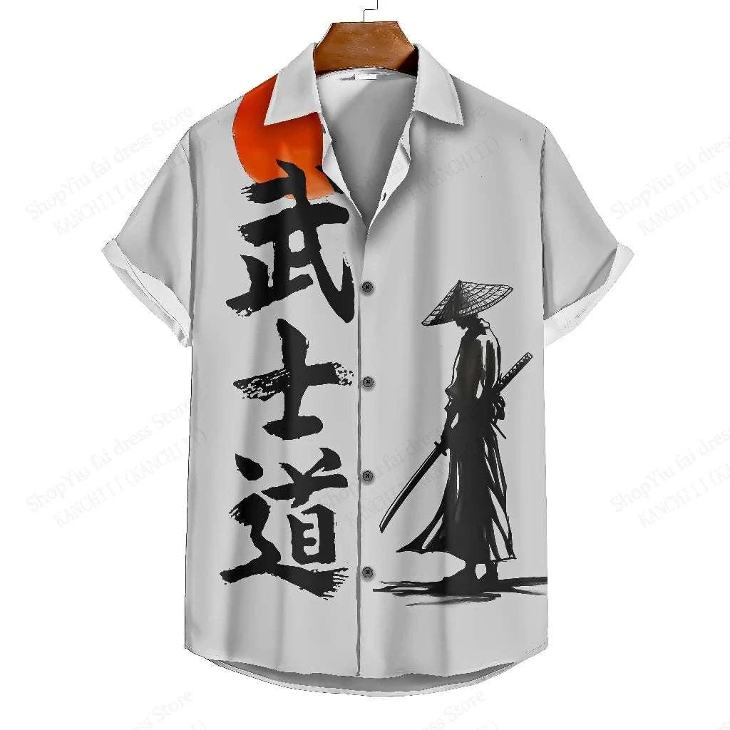 ⚔️ The Neko-Bushido Edition: Premium Unisex 3D Samurai Cat Hawaiian Shirt – High-Definition Japanese Art Print, Breathable Quick-Dry Fabric, and Sophisticated Modern-Fit Casual Beachwear B48SF5N2514129