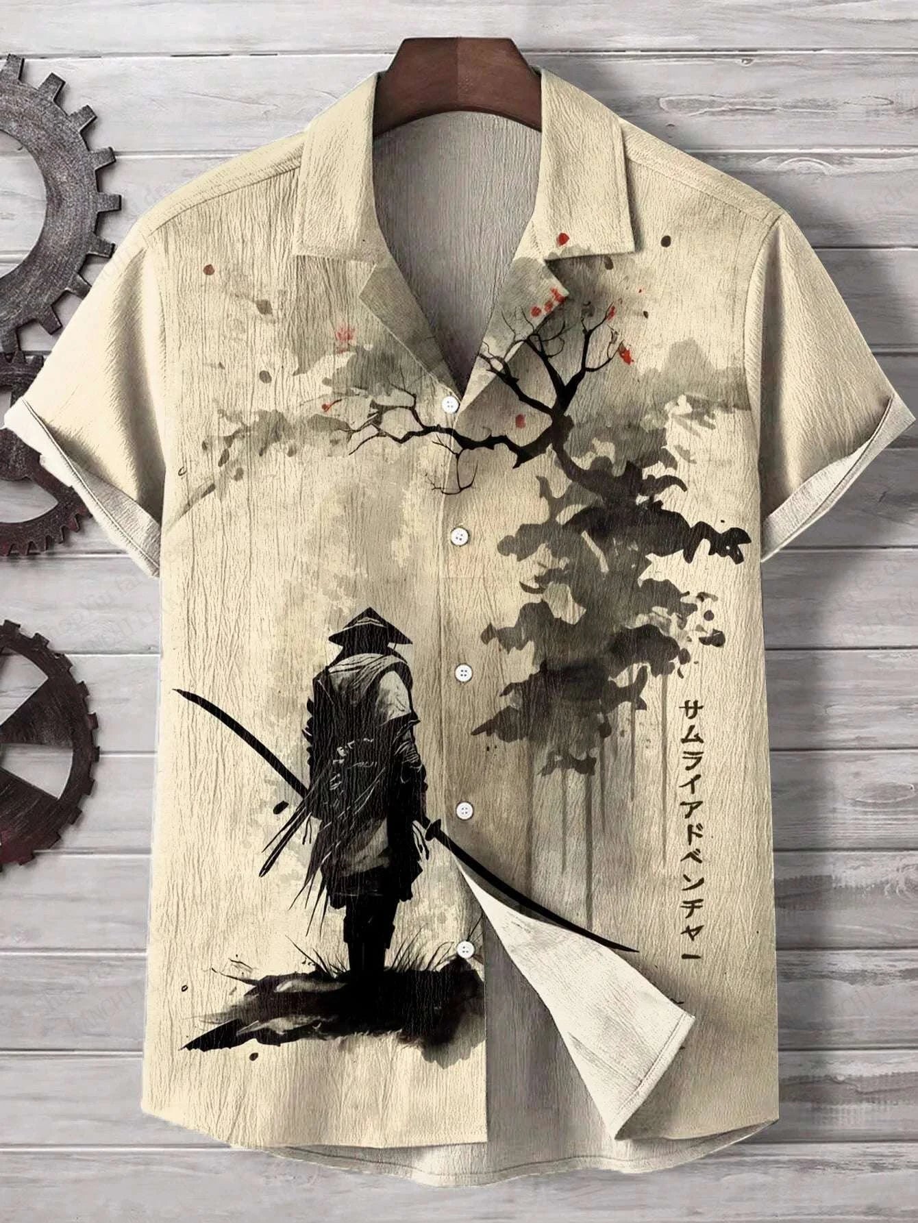 ⚔️ The Neko-Bushido Edition: Premium Unisex 3D Samurai Cat Hawaiian Shirt – High-Definition Japanese Art Print, Breathable Quick-Dry Fabric, and Sophisticated Modern-Fit Casual Beachwear B48SF5N251411W