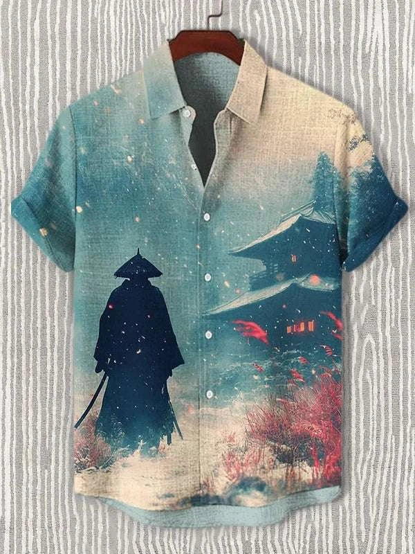 ⚔️ The Neko-Bushido Edition: Premium Unisex 3D Samurai Cat Hawaiian Shirt – High-Definition Japanese Art Print, Breathable Quick-Dry Fabric, and Sophisticated Modern-Fit Casual Beachwear B48SF5N2514125