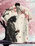 ⚔️ The Neko-Bushido Edition: Premium Unisex 3D Samurai Cat Hawaiian Shirt – High-Definition Japanese Art Print, Breathable Quick-Dry Fabric, and Sophisticated Modern-Fit Casual Beachwear B48SF5N251412B