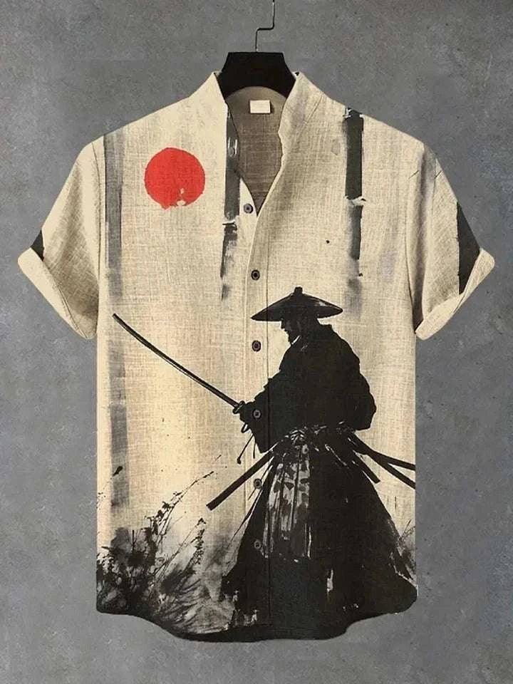 ⚔️ The Neko-Bushido Edition: Premium Unisex 3D Samurai Cat Hawaiian Shirt – High-Definition Japanese Art Print, Breathable Quick-Dry Fabric, and Sophisticated Modern-Fit Casual Beachwear B48SF5N2514126