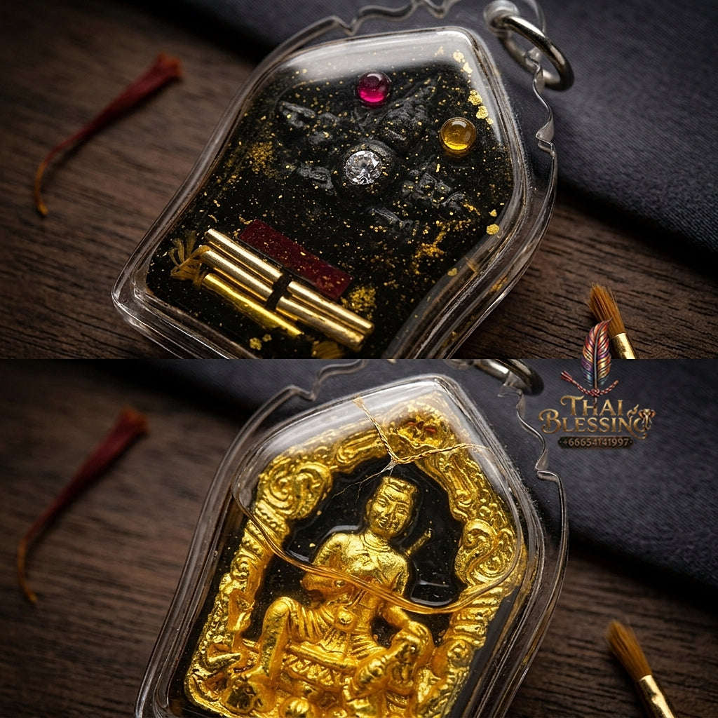 💥 THE NORTHERN MASTERPIECE OF EROTIC DESIRE & FORTUNE: THE KHRU BA PHON PHRAI UEANG KHAM KHUN PHAEN!  Sacred "Khun Phaen Phrai Ueang Kham (Golden Orchid Spirit Khun Phaen) Thai Blessing Co By RURUECHA