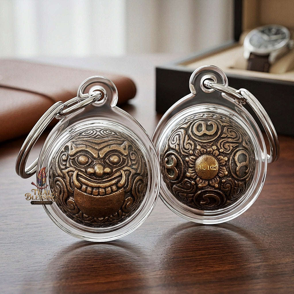 💥 THE OCCULT MASTERPIECE OF COSMIC SHIELDING & WEALTH REVERSAL: THE KRU BA KHAM FAN PHAROT KHORO RAHU NUEA DUANG (BLACK-BRONZE EDITION)!  Sacred "Porot Khoro Rahu Nuea Duang Thai Blessing Co By RURUECHA