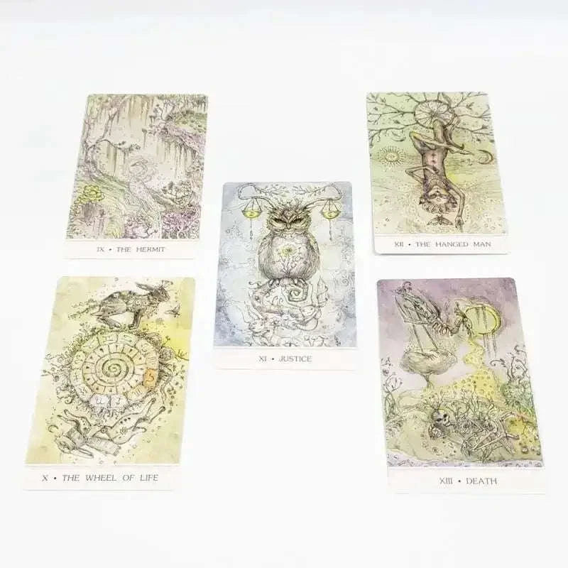 🦄 The Phantasma Tarot – 78-Card Deck with Creatures and Scenes, Rider Waite System, 12x7 cm