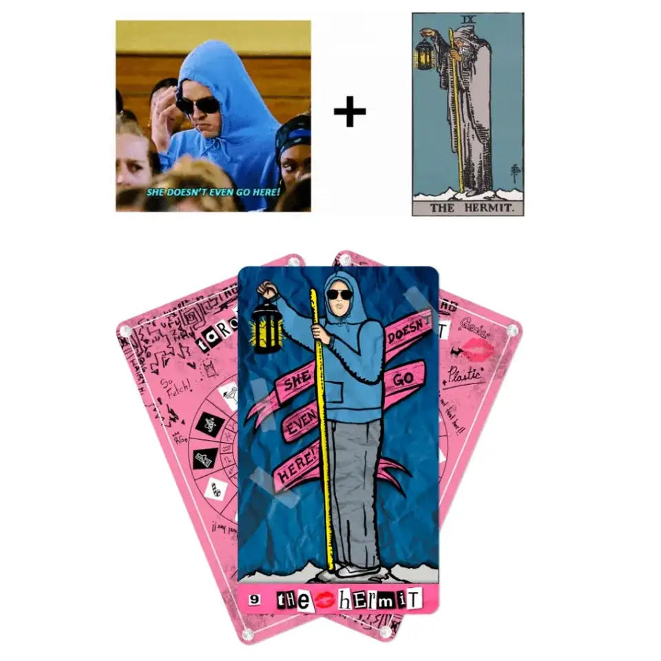 The Plastic Oracle A Mean Girls Tarot Deck – 78 Full-Color Cards with Guidebook, Compact 12 x 7 cm, Movie-Themed Humor