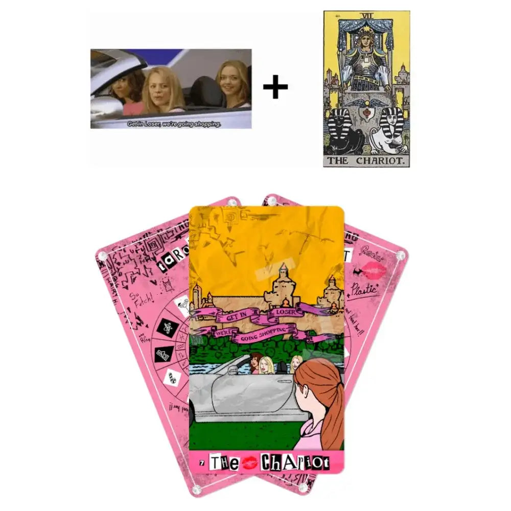 The Plastic Oracle A Mean Girls Tarot Deck – 78 Full-Color Cards with Guidebook, Compact 12 x 7 cm, Movie-Themed Humor
