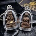 💥 THE POWERFUL BLACK-HERB MATRIX MASTERPIECE OF FOREST-TEMPLE PROTECTION: THE LUANG PU PHONG WAD PA NON LAM DUAN PORTABLE BLACK-HERB TAKRUD TALISMAN! Thai Blessing Co By RURUECHA