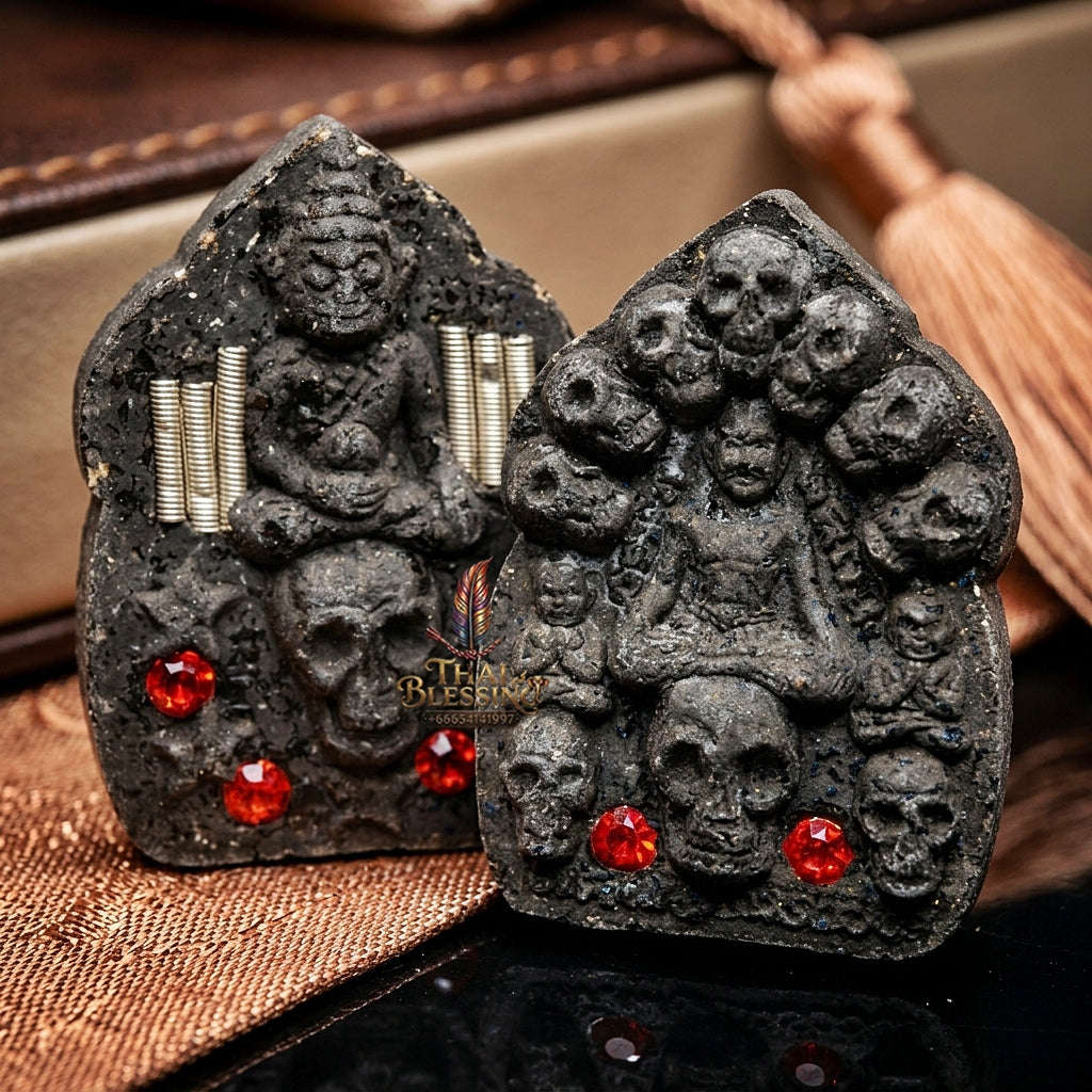 💥 THE POWERFUL EASTERN MASTERPIECE OF NECROMANTIC SEDUCTION: THE LUANG PHO KHOEN TEN-SKULL KHUN PHAEN!  Sacred "Khun Phaen Sip Kalok – Special Herb Powder Matrix Thai Blessing Co By RURUECHA
