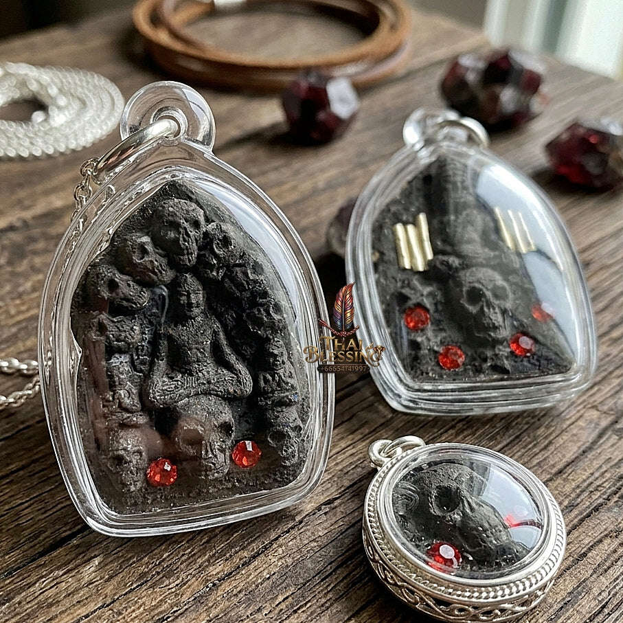 💥 THE POWERFUL EASTERN MASTERPIECE OF NECROMANTIC SEDUCTION: THE LUANG PHO KHOEN TEN-SKULL KHUN PHAEN!  Sacred "Khun Phaen Sip Kalok – Special Herb Powder Matrix Thai Blessing Co By RURUECHA