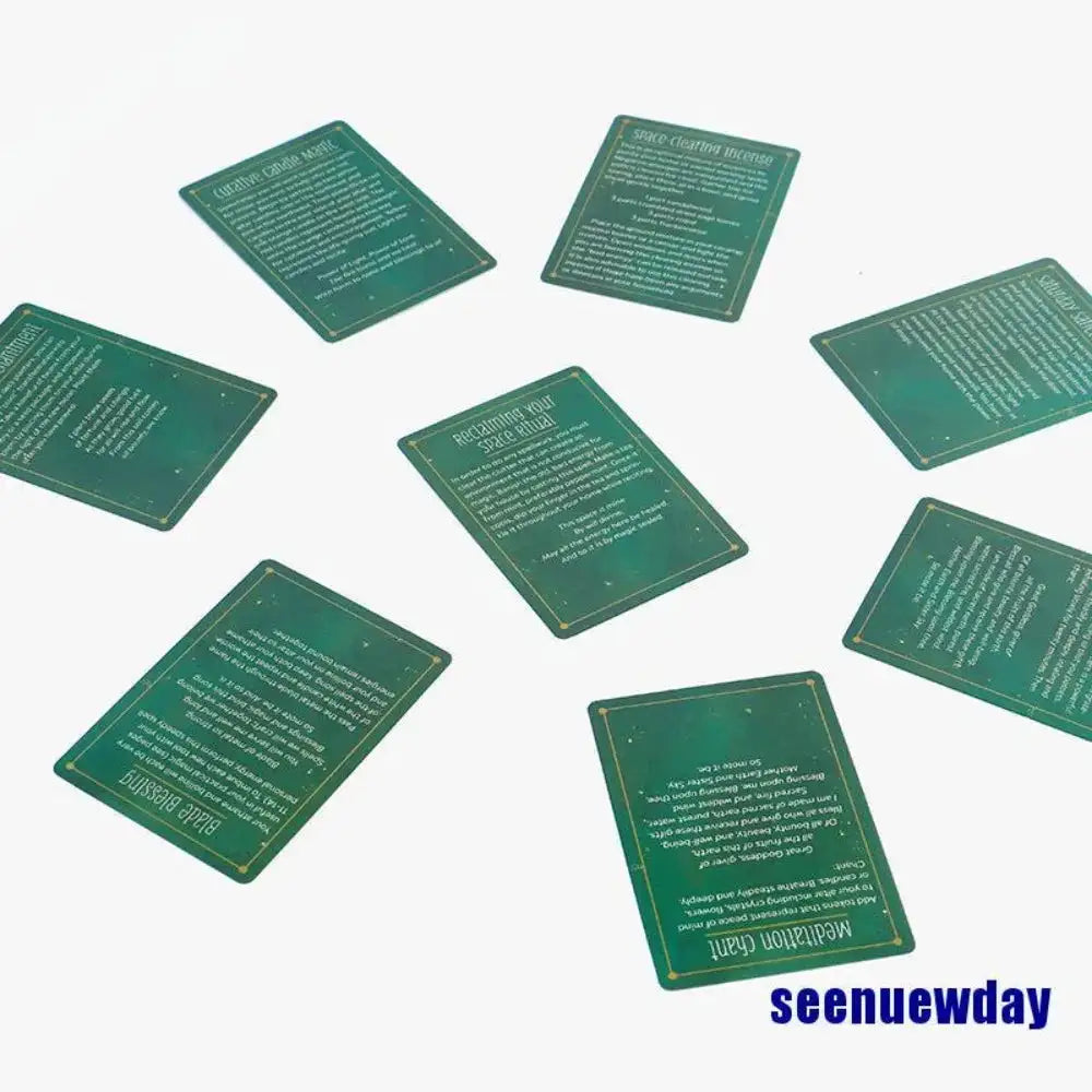 The Practical Witch's Spell Deck – 100 Illustrated Spell Cards with Guidebook, Perfect for Everyday Magic and Spiritual Growth