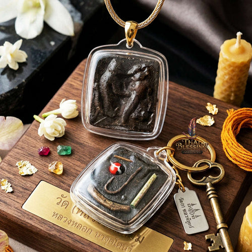 ✨ [The Primal Beast of Uncontrollable Desire: Master-Occult Edition] Sacred "Khu Inn Ma Duean Sip Song" (The Couple of the Twelfth-Month Dog) – Master-Blessed by Luang Pho Pun, Wat Pa Ban Sang (2019) Thai Blessing Co By RURUECHA