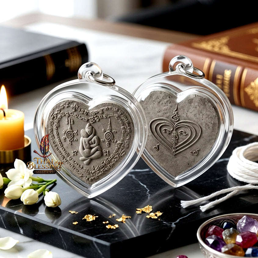 ✨ [The Primal Sovereign of Absolute Desire & Obsession] Sacred "Inn Khu Maha Saneh" (The Great Charm Inn) – Ultra-Potent "Phong Phrai" (Spirit Powder) Edition – Master-Blessed by Rue Si Amnat Thong Charoen (2015) Thai Blessing Co By RURUECHA