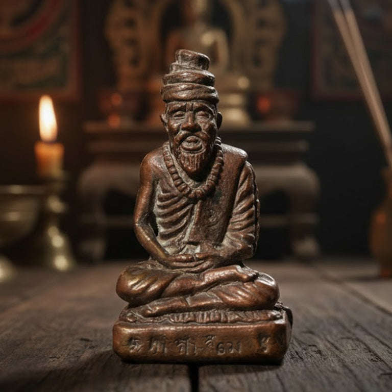 💎 THE PRIMORDIAL MASTER: 1st Edition "Rishi Khao Kulen" (Year 2000) — By Luang Phor Dam, Wat Santitham
