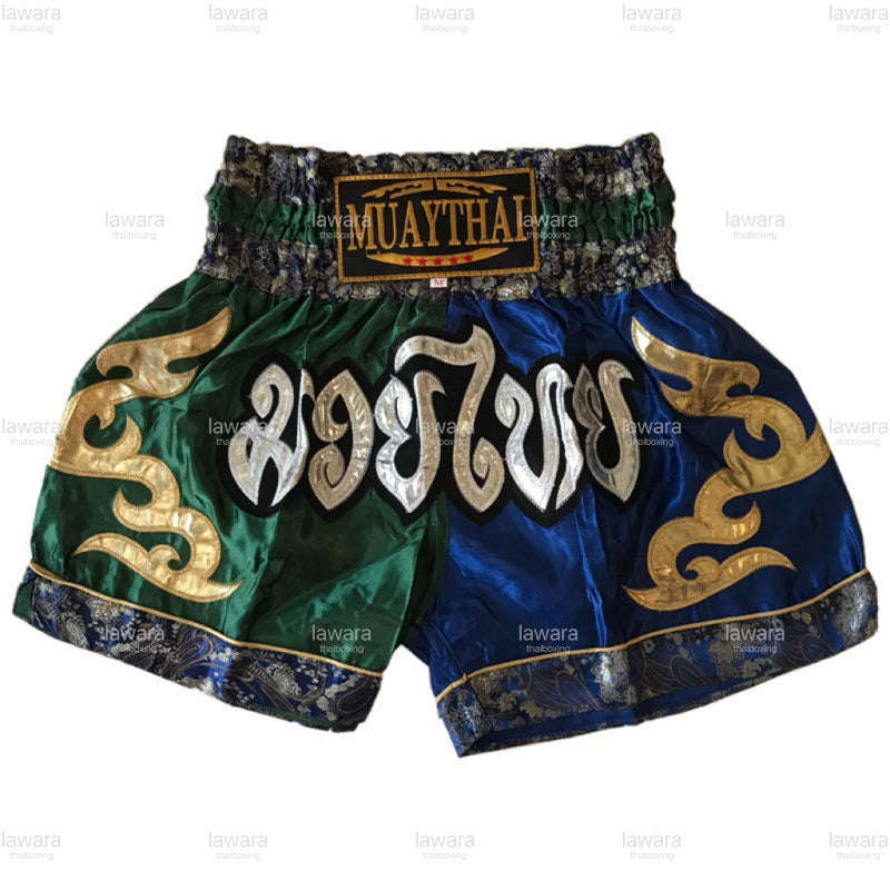 🥊 The Radiant Striker: Twotone Signature Muay Thai Shorts – Premium Vibrant Dual-Color Series, Ultra-Comfortable Stylish Boxing Trunks, Handcrafted High-Precision Export Grade for Adults and Kids