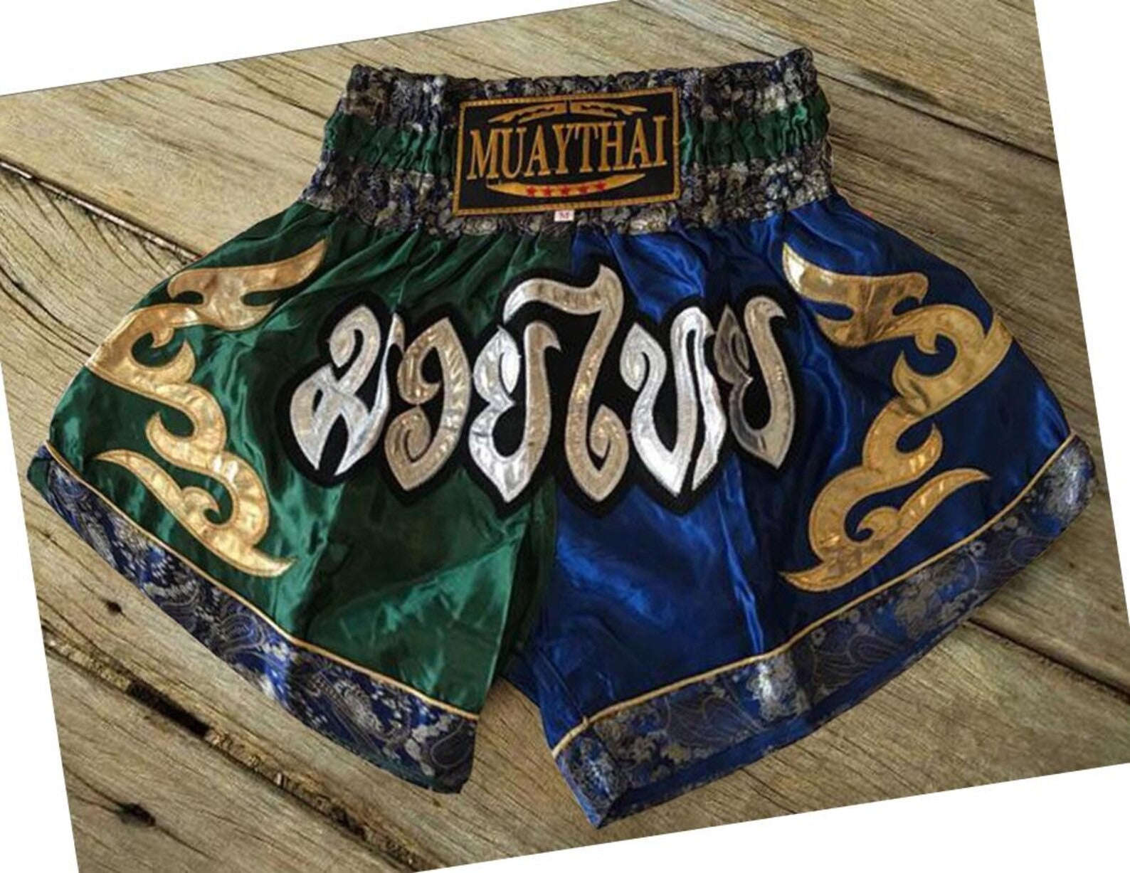 🥊 The Radiant Striker: Twotone Signature Muay Thai Shorts – Premium Vibrant Dual-Color Series, Ultra-Comfortable Stylish Boxing Trunks, Handcrafted High-Precision Export Grade for Adults and Kids