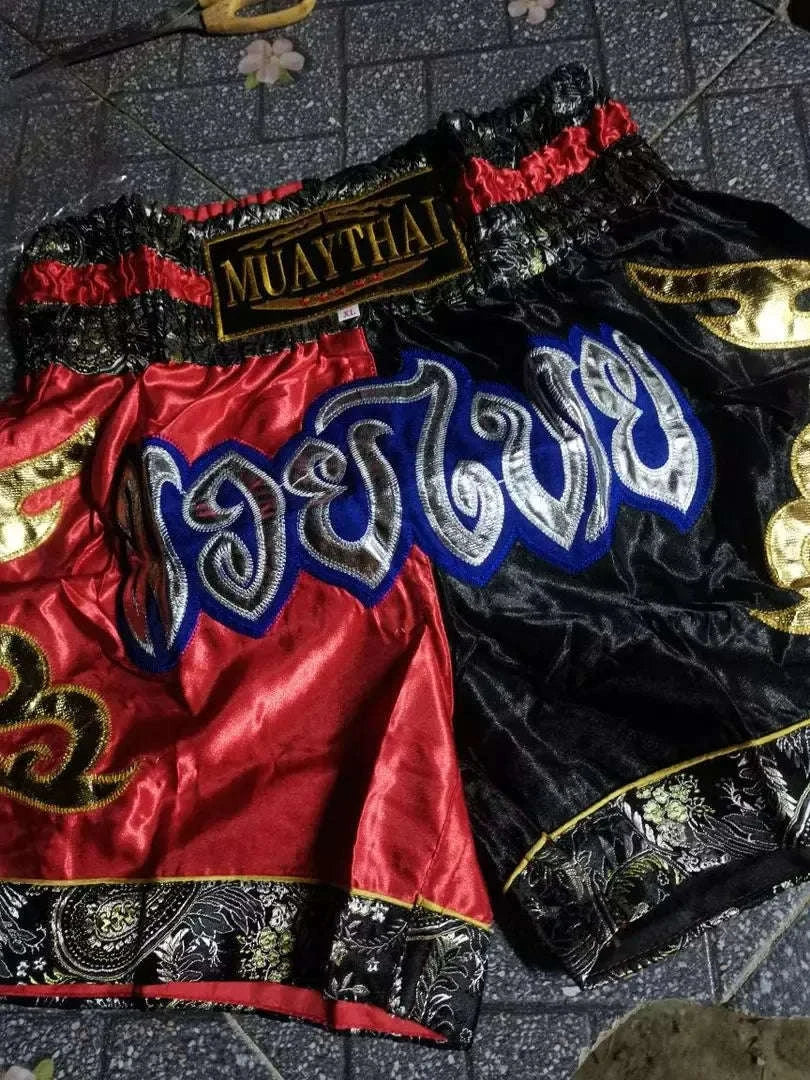 🥊 The Radiant Striker: Twotone Signature Muay Thai Shorts – Premium Vibrant Dual-Color Series, Ultra-Comfortable Stylish Boxing Trunks, Handcrafted High-Precision Export Grade for Adults and Kids