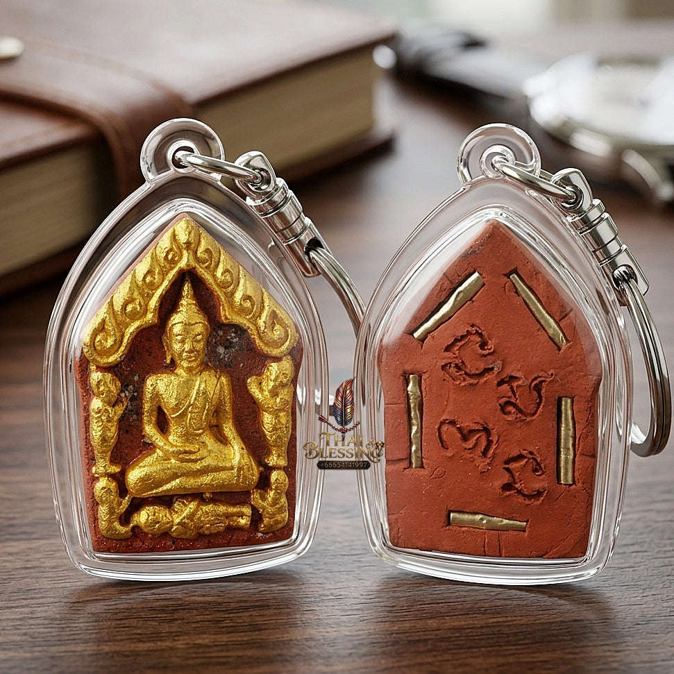 💥 THE RARE PHATTHALUNG SOUTHERN MASTERPIECE OF DIVINE PHRAI-MOTHER SEDUCTION & GOLD-BRUSHED CHARM: THE LUANG PHO DIT WAT KHAO I KUAN KHUNPHAEN PHRAI MAE NUEA HOM (CHARM HERB & PARTIAL GOLD-PAINTED EDITION, BE 2558)! Thai Blessing Co By RURUECHA
