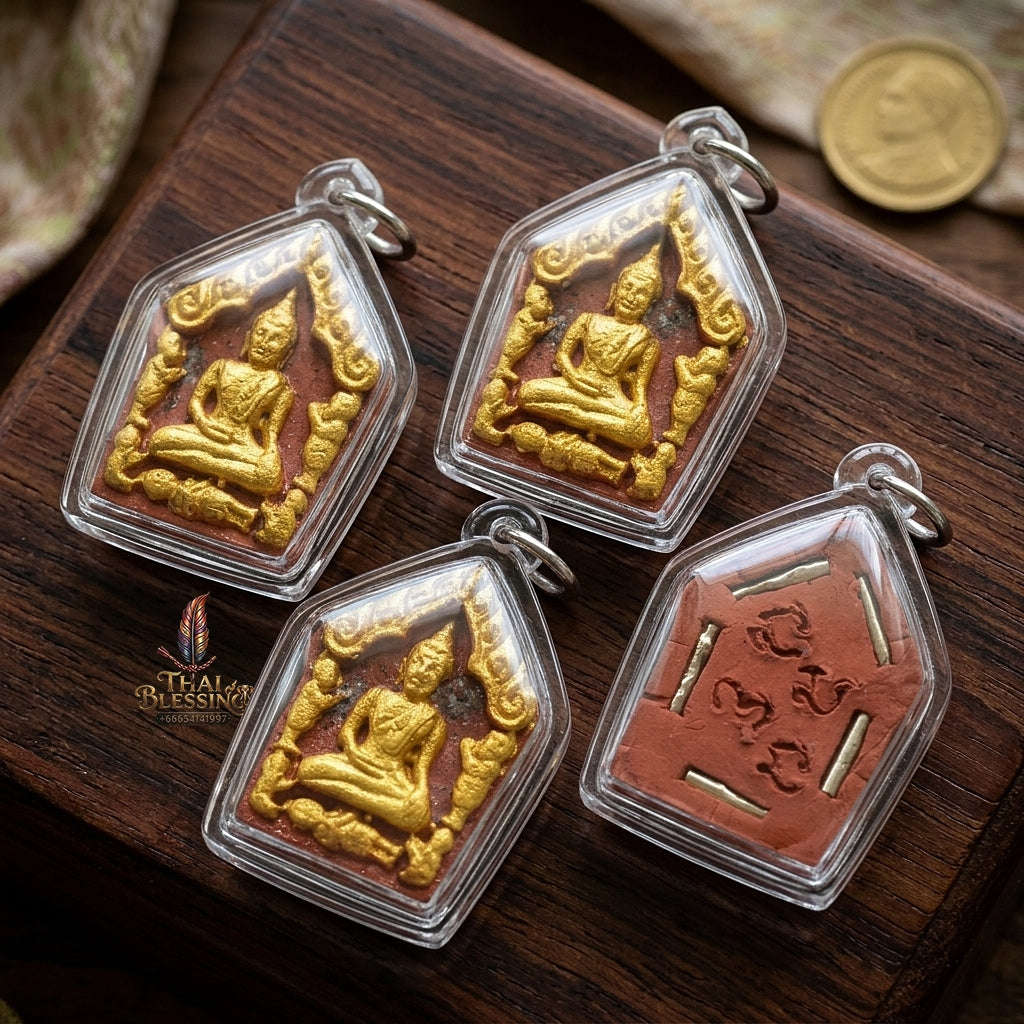 💥 THE RARE PHATTHALUNG SOUTHERN MASTERPIECE OF DIVINE PHRAI-MOTHER SEDUCTION & GOLD-BRUSHED CHARM: THE LUANG PHO DIT WAT KHAO I KUAN KHUNPHAEN PHRAI MAE NUEA HOM (CHARM HERB & PARTIAL GOLD-PAINTED EDITION, BE 2558)! Thai Blessing Co By RURUECHA