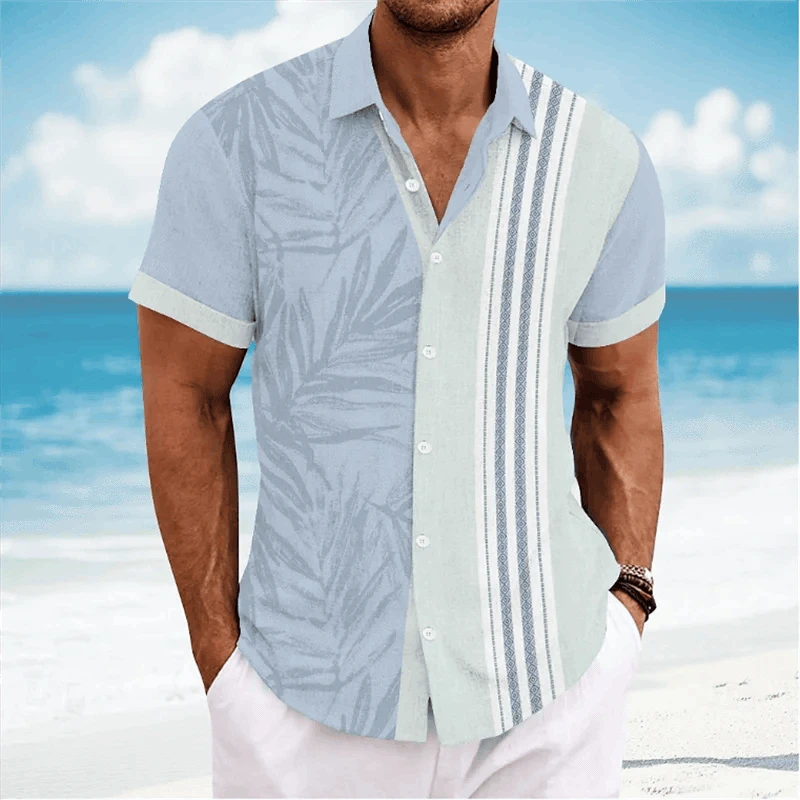 ✨ The Retro White-Dot Masterpiece: Premium Men's Casual Short-Sleeve Shirt – High-Definition Polka Dot Digital Print, Ultra-Breathable Lightweight Fabric, and Sophisticated Vintage Holiday Silhouette