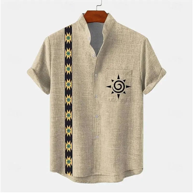 ✨ The Retro White-Dot Masterpiece: Premium Men's Casual Short-Sleeve Shirt – High-Definition Polka Dot Digital Print, Ultra-Breathable Lightweight Fabric, and Sophisticated Vintage Holiday Silhouette SFQQQD101