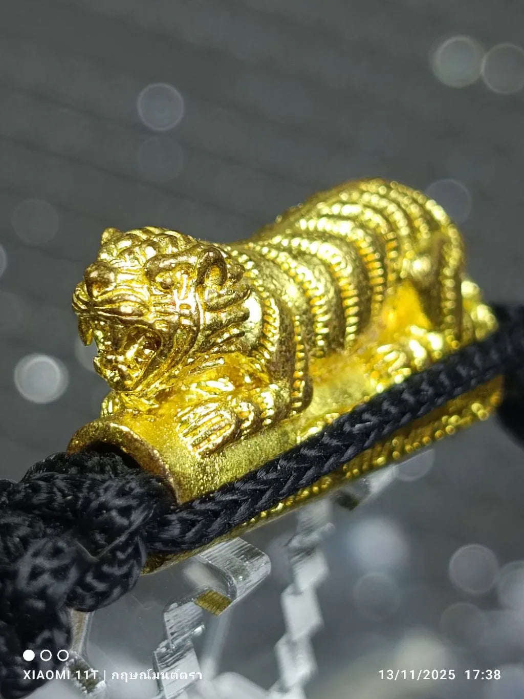 🐯 The Roar of Dominance: Takrut "Big Single Tiger" Wristband (Year 2016) - Luang Phor Pern, Wat Bang Phra