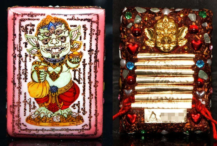 💖 The Rose of Riches: Phaya Sihuhata "Overflowing Wealth" Locket (Pink Charm Edition) - Kruba Khamfan 2026