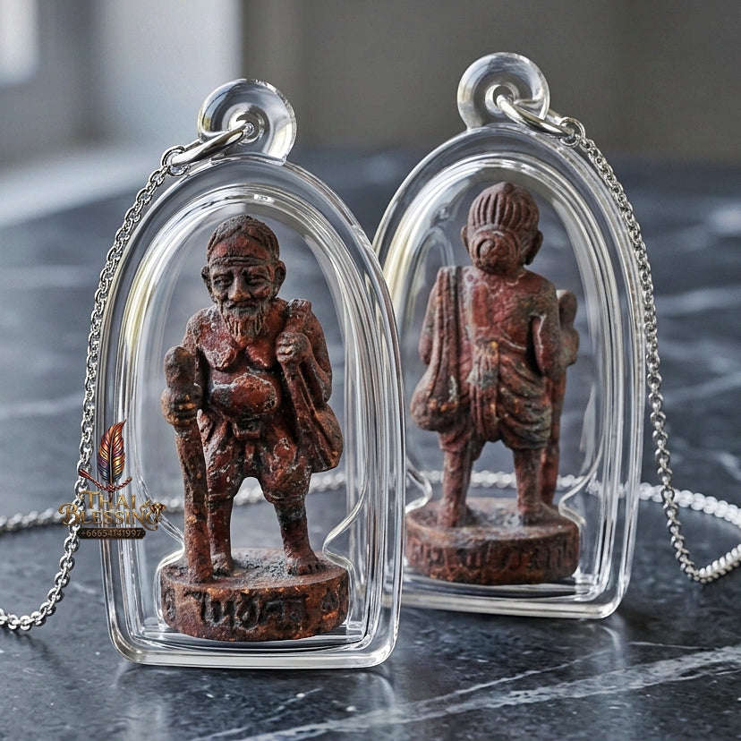 💥 THE ROUGH-COPPER MASTERPIECE OF RAW WEALTH & INDESTRUCTIBLE TREASURY: THE LUANG PHO FU WAI KRU 53 CHU CHOK!  Sacred "Chu Chok – Wai Kru BE 2553 Edition Thai Blessing Co By RURUECHA
