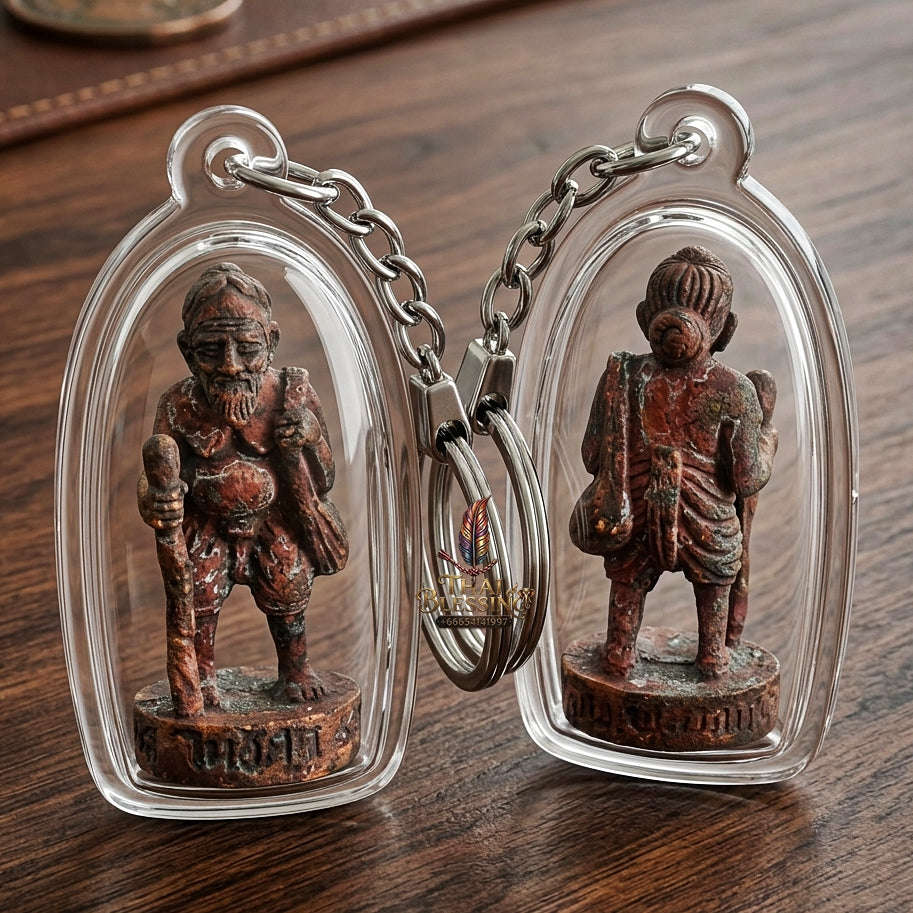 💥 THE ROUGH-COPPER MASTERPIECE OF RAW WEALTH & INDESTRUCTIBLE TREASURY: THE LUANG PHO FU WAI KRU 53 CHU CHOK!  Sacred "Chu Chok – Wai Kru BE 2553 Edition Thai Blessing Co By RURUECHA