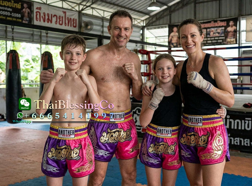 🥊 The Royal Striker: Authentic High-Quality Thailand Muay Thai Shorts – Premium Heavyweight Satin Boxing Trunks, Handcrafted Professional Grade for Adults and Kids, Stylish Performance Combat Wear Blue and black Muay Thai shorts (Pink and purple )