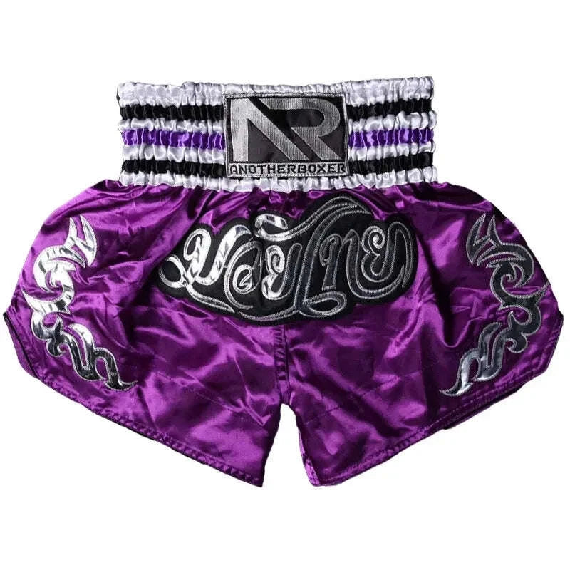 🥊 The Royal Striker: Authentic High-Quality Thailand Muay Thai Shorts – Premium Heavyweight Satin Boxing Trunks, Handcrafted Professional Grade for Adults and Kids, Stylish Performance Combat Wear Blue and black Muay Thai shorts