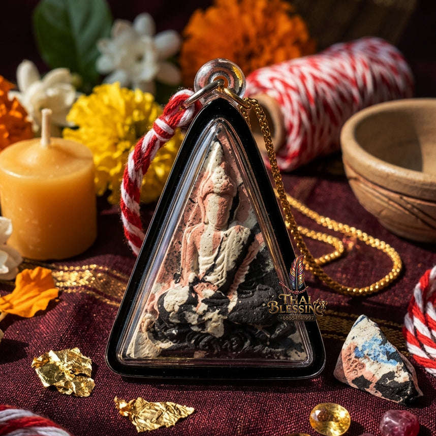 ✨ [The Sacred Legacy: The 2018 Master-Edition] Sacred "Phra Nang Phaya" (The Queen of Amulets) – Consecrated in "Phuttha-Khun" (Sacred Powder) Matrix – Master-Blessed at Wat Pheri Phichai (2018/2561) Thai Blessing Co By RURUECHA