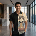 🐱⚔️The Samurai Neko Edition Premium Unisex 3D Printed Japanese Samurai Cat Shirt - High-Definition Bushido Feline Graphic Quick-Dry Hawaiian Beach Shirt, Breathable Urban-Streetwear Short-Sleeve Casual Apparel Thai Blessing Co By RURUECHA