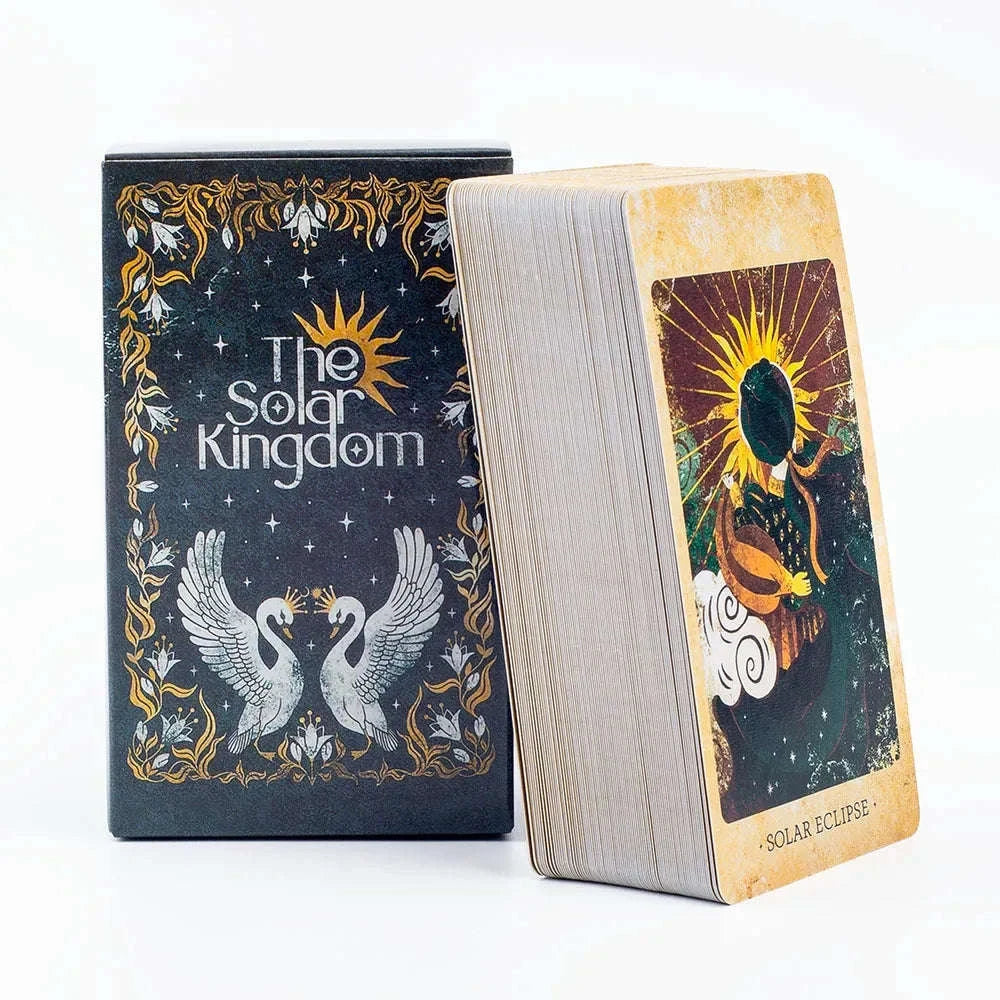 The Solar Kingdom Tarot Deck – 78-Card Oracle Set with Guidebook, English Divination Edition for Board and Party Games