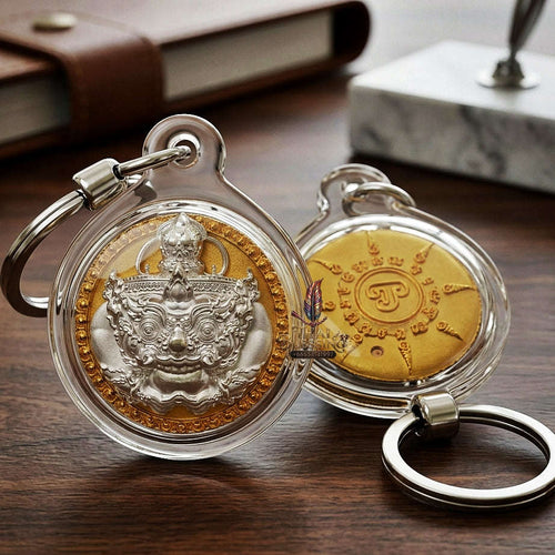 💥 THE SOVEREIGN 2K DUAL-TONE BUTTON OF SUPREME RAHU ECLIPSE & PROTECTION: THE PICHAI SOMBAT!  Sacred "Met Kradum Phra Rahu Phichai Sombat Thai Blessing Co By RURUECHA