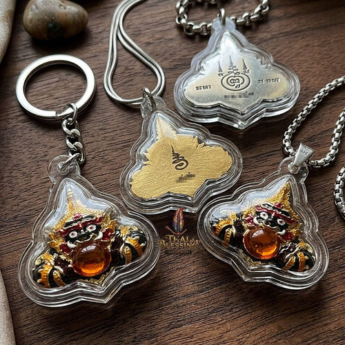 💥 THE SOVEREIGN ENAMELED ECLIPSE OF 2026: THE MASTER PHRA RAHU OF WAT KHAO HUAY HAENG!  Sacred "Phra Rahu – Enameled Samrit Metal Thai Blessing Co By RURUECHA