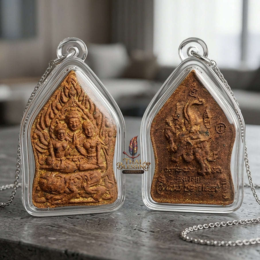 💥 THE SOVEREIGN MASTERPIECE OF CAMBODIAN PHET PHAYATHON SEDUCTION: THE PHRA AJARN KHEM KHUN PHAEN!  Sacred "Khun Phaen Phet Phrayathon Maha Saneh Thai Blessing Co By RURUECHA