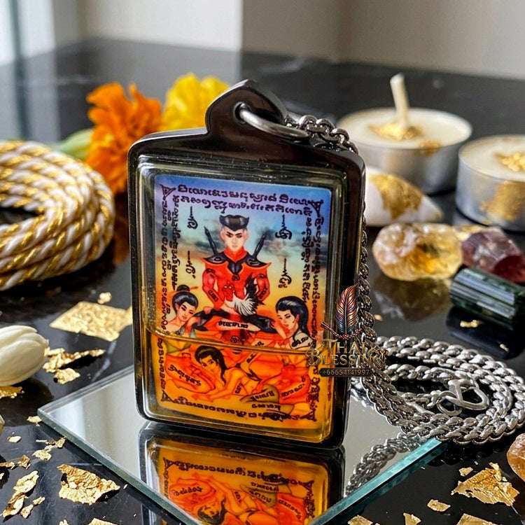 ✨ [The Sovereign of Absolute Erotic Command & Irresistible Social-Magnetic Dominion: The 2026 "Grand-Master" Sovereign Edition] Sacred "Khun Phaen 3 Nang Phrai (The Sovereign Khun Phaen with the Triad of Spirits)