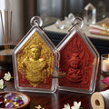 ✨ [The Sovereign of Absolute Erotic Command & Irresistible Social Magnetism: The 2026 "Grand-Master" Sovereign Edition] Sacred "Khun Phaen Na Na Thong (The Sovereign Golden-Faced Enchanter)" – Special "Red-Chicken Herb & Double-Takrut" Thai