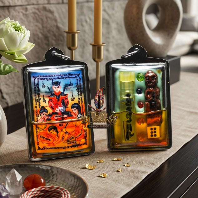 ✨ [The Sovereign of Absolute Erotic Command, Wealth-Manifestation & Guardian-Dominion: The 2026 "Ultra-Rare Grand-Master" Sovereign Edition] Sacred "Khun Phaen 3 Nang Phrai & Kuman Thong (The Sovereign Triad-Enchanter with Guardian-Anchor)