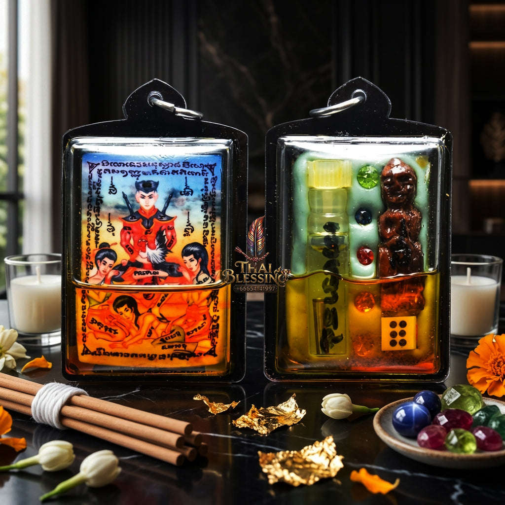✨ [The Sovereign of Absolute Erotic Command, Wealth-Manifestation & Guardian-Dominion: The 2026 "Ultra-Rare Grand-Master" Sovereign Edition] Sacred "Khun Phaen 3 Nang Phrai & Kuman Thong (The Sovereign Triad-Enchanter with Guardian-Anchor)