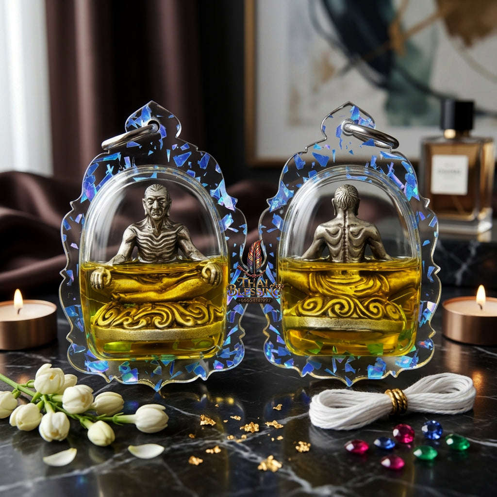 ✨ [The Sovereign of Absolute Mastery & Boundless Prosperity: The 2023 "Infinite-Summit" Master-Edition] Sacred "Borom Khru Kaya Kaew" (The Grand Master of Supernatural Achievement) – Special "Ancient-Silver & 108-Herb Powder & Dual-Wealth
