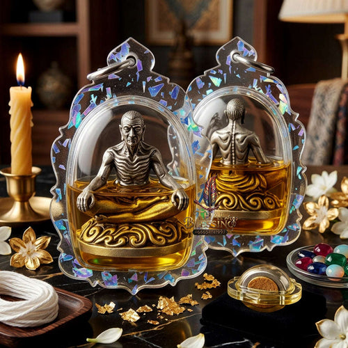 ✨ [The Sovereign of Absolute Mastery & Boundless Prosperity: The 2023 "Infinite-Summit" Master-Edition] Sacred "Borom Khru Kaya Kaew" (The Grand Master of Supernatural Achievement) – Special "Ancient-Silver & 108-Herb Powder & Dual-Wealth