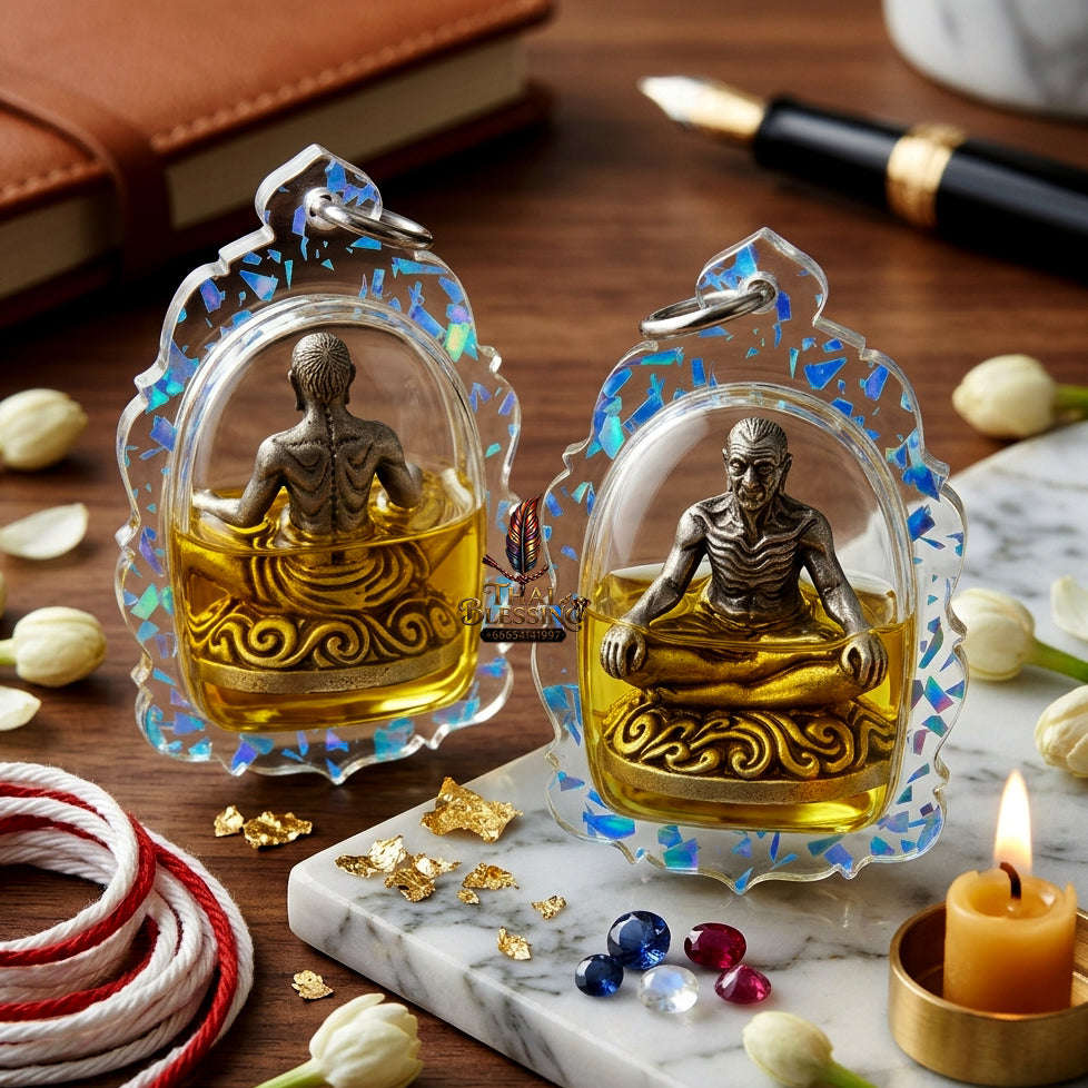 ✨ [The Sovereign of Absolute Mastery & Boundless Prosperity: The 2023 "Infinite-Summit" Master-Edition] Sacred "Borom Khru Kaya Kaew" (The Grand Master of Supernatural Achievement) – Special "Ancient-Silver & 108-Herb Powder & Dual-Wealth