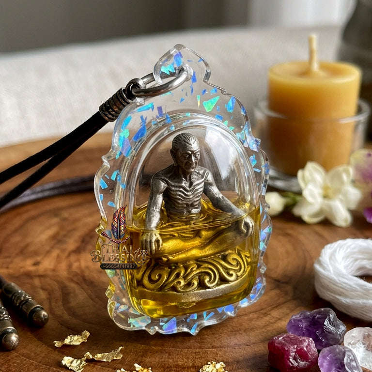 ✨ [The Sovereign of Absolute Mastery & Boundless Prosperity: The 2023 "Infinite-Summit" Master-Edition] Sacred "Borom Khru Kaya Kaew" (The Grand Master of Supernatural Achievement) – Special "Ancient-Silver & 108-Herb Powder & Dual-Wealth