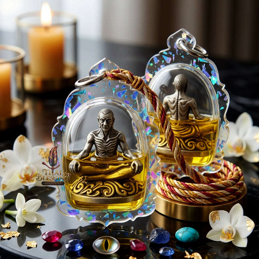 ✨ [The Sovereign of Absolute Mastery & Boundless Prosperity: The 2023 "Infinite-Summit" Master-Edition] Sacred "Borom Khru Kaya Kaew" (The Grand Master of Supernatural Achievement) – Special "Ancient-Silver & 108-Herb Powder & Dual-Wealth