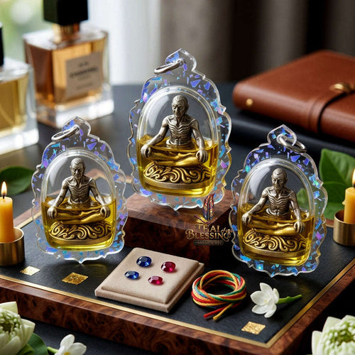 ✨ [The Sovereign of Absolute Mastery & Boundless Prosperity: The 2023 "Infinite-Summit" Master-Edition] Sacred "Borom Khru Kaya Kaew" (The Grand Master of Supernatural Achievement) – Special "Ancient-Silver & 108-Herb Powder & Dual-Wealth