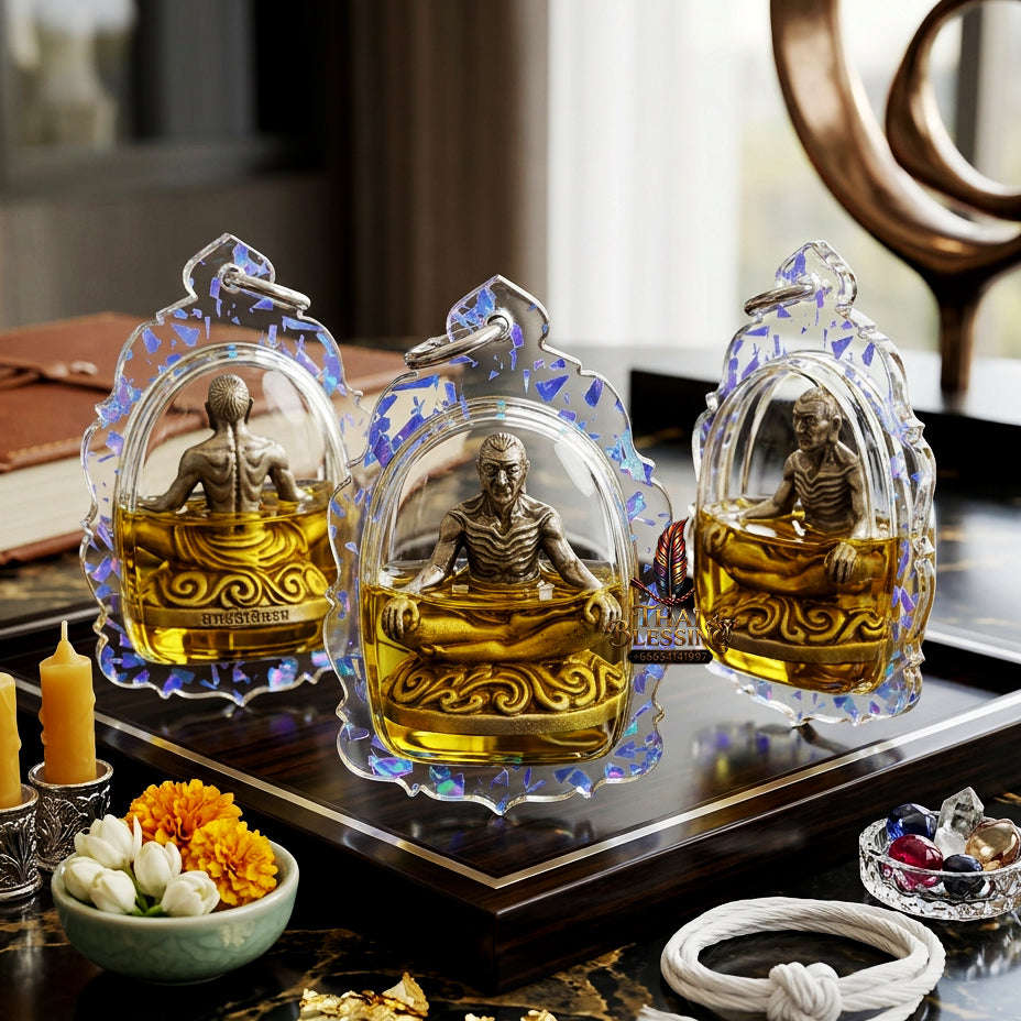 ✨ [The Sovereign of Absolute Mastery & Boundless Prosperity: The 2023 "Infinite-Summit" Master-Edition] Sacred "Borom Khru Kaya Kaew" (The Grand Master of Supernatural Achievement) – Special "Ancient-Silver & 108-Herb Powder & Dual-Wealth