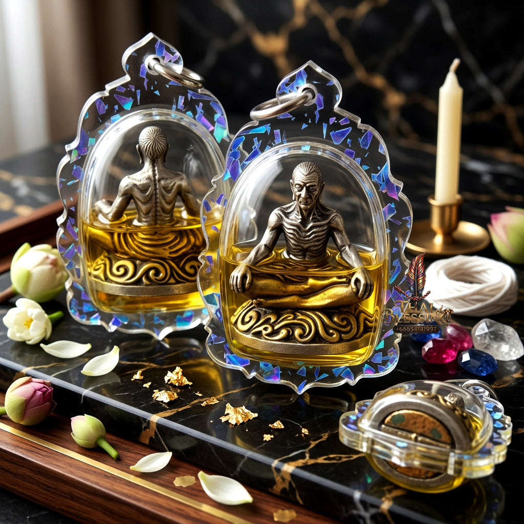 ✨ [The Sovereign of Absolute Mastery & Boundless Prosperity: The 2023 "Infinite-Summit" Master-Edition] Sacred "Borom Khru Kaya Kaew" (The Grand Master of Supernatural Achievement) – Special "Ancient-Silver & 108-Herb Powder & Dual-Wealth